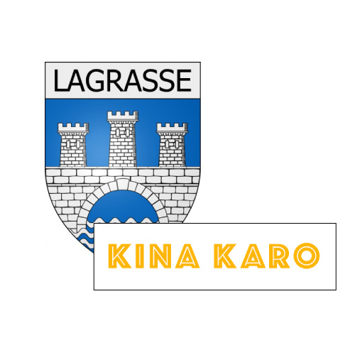 LagrasseXkinakaro Ville de Lagrasse avec la Maison Kina Karo